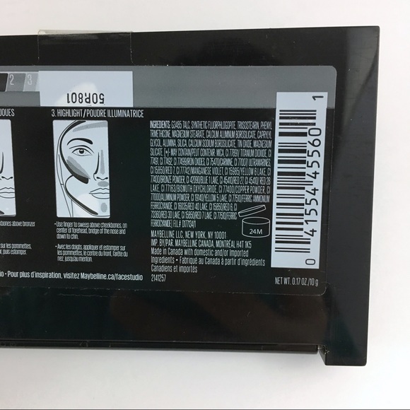 New Sealed Maybelline Face Studio Master Contouring Face Kit Medium to Deep - Picture 5 of 5